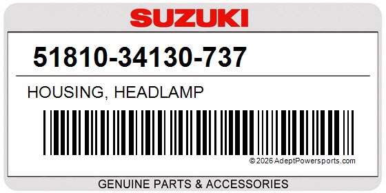 Suzuki 51810-34130-737 Housing, Headlamp