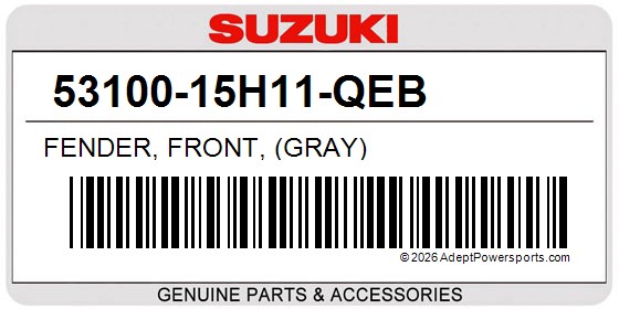Suzuki 53100-15H11-QEB Fender, Front, (Gray)