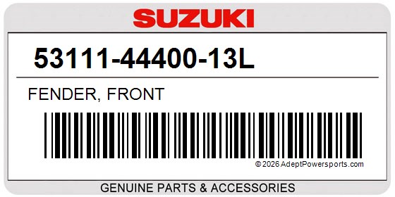 Suzuki 53111-44400-13L Fender, Front