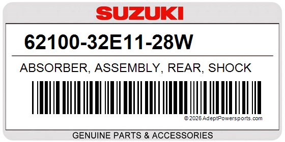 Suzuki 62100-32E11-28W Absorber, Assembly, Rear, Shock