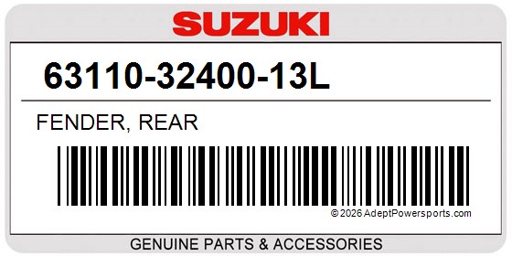 Suzuki 63110-32400-13L Fender, Rear