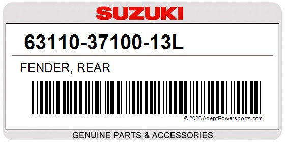 Suzuki 63110-37100-13L Fender, Rear