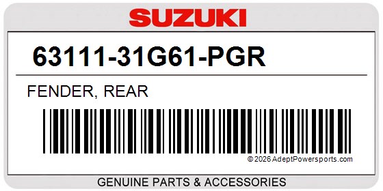 Suzuki 63111-31G61-PGR Fender, Rear