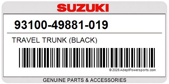 Suzuki 93100-49881-019 Travel Trunk (Black)