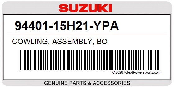Suzuki 94401-15H21-YPA Cowling, Assembly, Bo