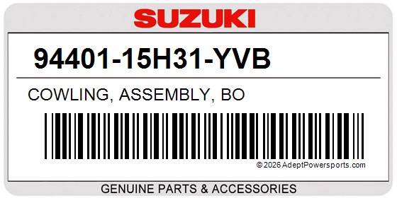 Suzuki 94401-15H31-YVB Cowling, Assembly, Bo