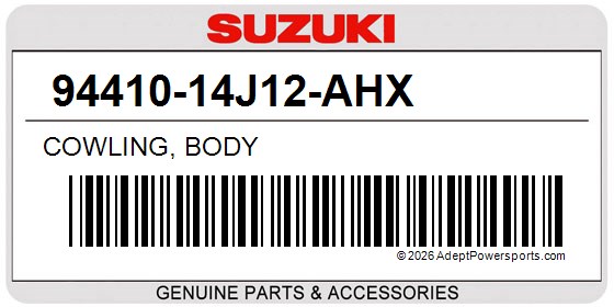 Suzuki 94410-14J12-AHX Cowling, Body