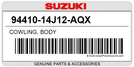 Suzuki 94410-14J12-AQX Cowling, Body