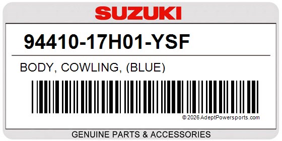 Suzuki 94410-17H01-YSF Body, Cowling, (Blue)