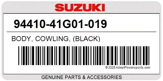 Suzuki 94410-41G01-019 Body, Cowling, (Black)