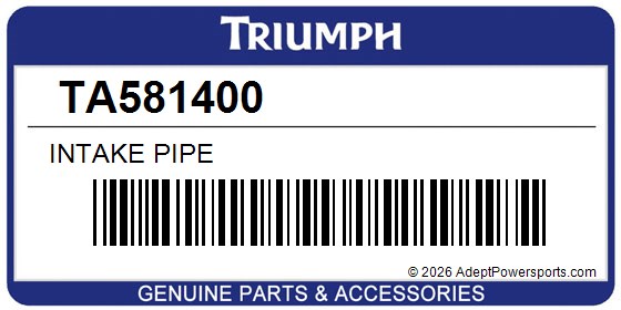 Triumph TA581400 Intake Pipe