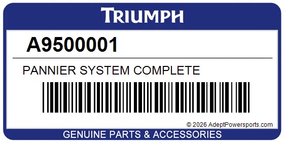 Triumph A9500001 Pannier System Complete