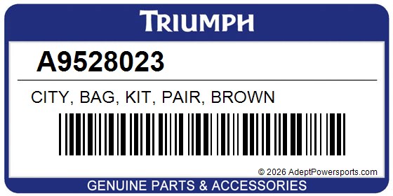 Triumph A9528023 City, Bag, Kit, Pair, Brown