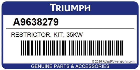 Triumph A9638279 Restrictor, Kit, 35Kw