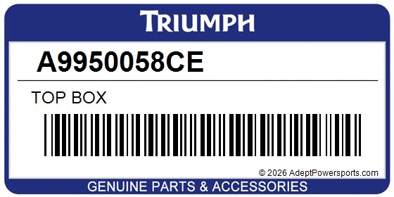 Triumph A9950058CE Top Box