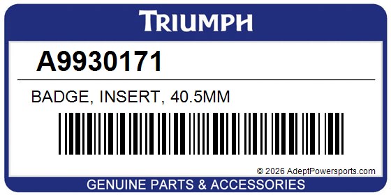 Triumph A9930171 Badge, Insert, 40.5Mm