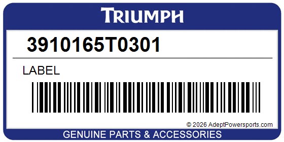 Triumph 3910165T0301 Label