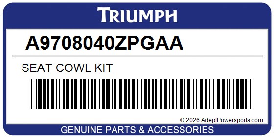 Triumph A9708040ZPGAA Seat Cowl Kit
