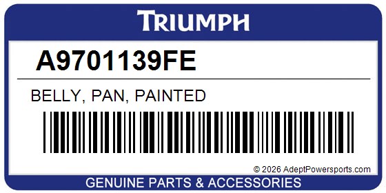 Triumph A9701139FE Belly, Pan, Painted