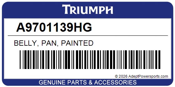 Triumph A9701139HG Belly, Pan, Painted