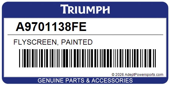 Triumph A9701138FE Flyscreen, Painted