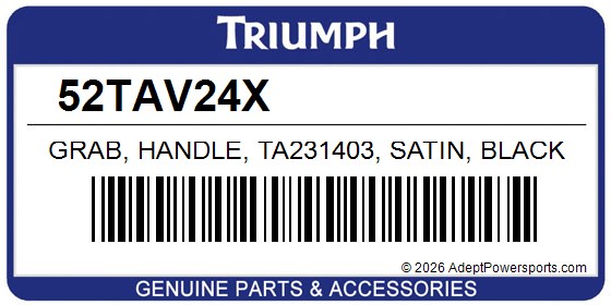 Triumph 52TAV24X Grab, Handle, Ta231403, Satin, Black