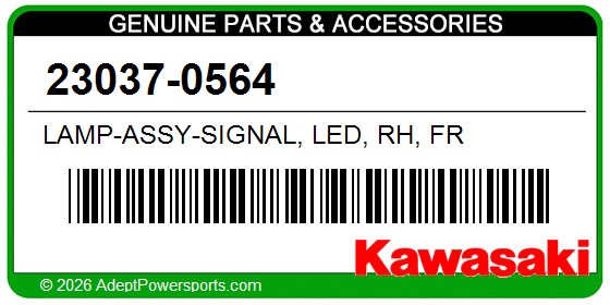 Kawasaki 23037-0564 Lamp-Assy-Signal, Led, Rh, Fr