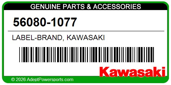 Kawasaki 56080-1077 Label-Brand, Kawasaki