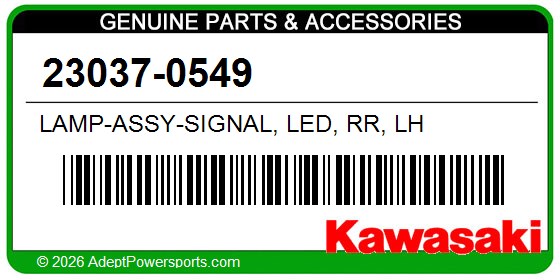 Kawasaki 23037-0549 Lamp-Assy-Signal, Led, Rr, Lh