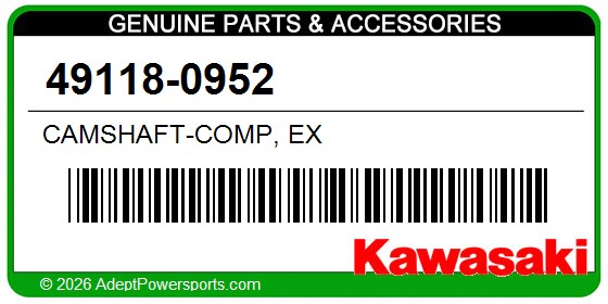 Kawasaki 49118-0952 Camshaft-Comp, Ex