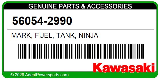 Kawasaki 56054-2990 Mark, Fuel, Tank, Ninja
