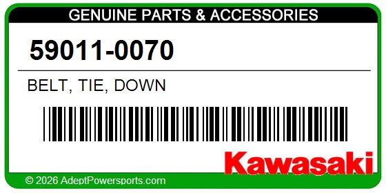 Kawasaki 59011-0070 Belt, Tie, Down