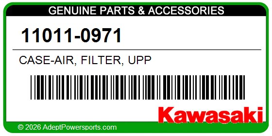 Kawasaki 11011-0971 Case-Air, Filter, Upp