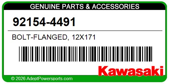 Kawasaki 92154-4491 Bolt-Flanged, 12X171