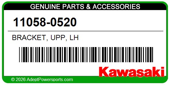 Kawasaki 11058-0520 Bracket, Upp, Lh