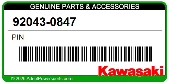 Kawasaki 92043-0847 Pin
