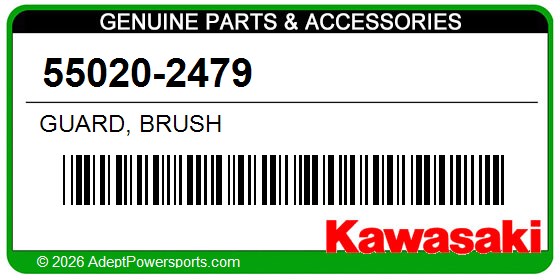 Kawasaki 55020-2479 Guard, Brush