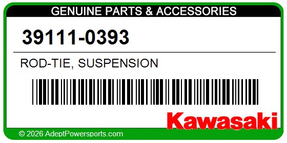 Kawasaki 39111-0393 Rod-Tie, Suspension