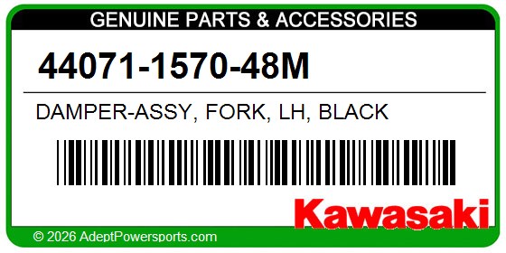 Kawasaki 44071-1570-48M Damper-Assy, Fork, Lh, Black