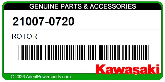 Kawasaki 21007-0720 Rotor