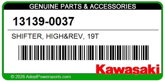 Kawasaki 13139-0037 Shifter, High&Rev, 19T