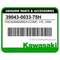 Kawasaki 39043-0033-75H Crossmember-Comp, Fr, Orange