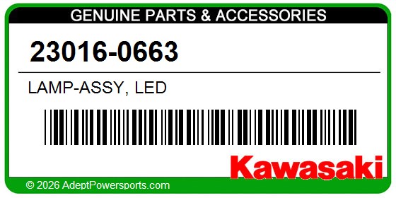 Kawasaki 23016-0663 Lamp-Assy, Led