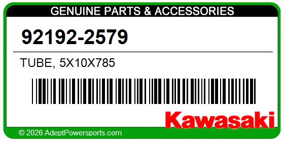 Kawasaki 92192-2579 Tube, 5X10x785