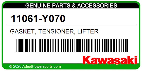 Kawasaki 11061-Y070 Gasket, Tensioner, Lifter