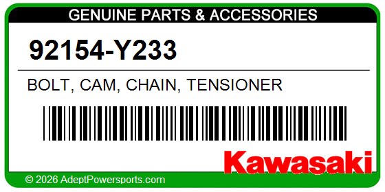 Kawasaki 92154-Y233 Bolt, Cam, Chain, Tensioner