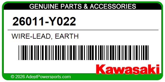 Kawasaki 26011-Y022 Wire-Lead, Earth