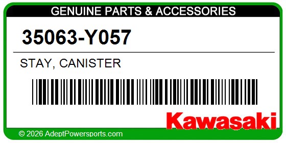 Kawasaki 35063-Y057 Stay, Canister