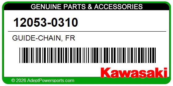 Kawasaki 12053-0310 Guide-Chain, Fr