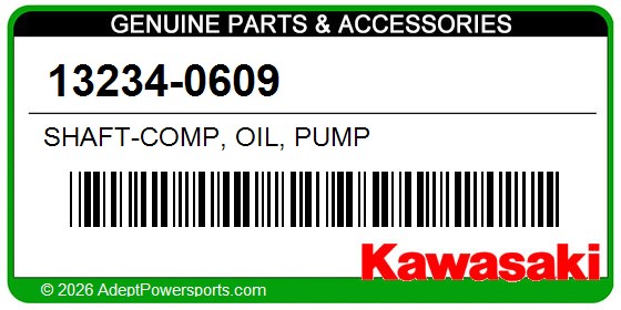 Kawasaki 13234-0609 Shaft-Comp, Oil, Pump